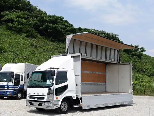 三菱 ファイター 中型/増トン ウイング ベッド PDG-FK61Fの中古トラック画像1