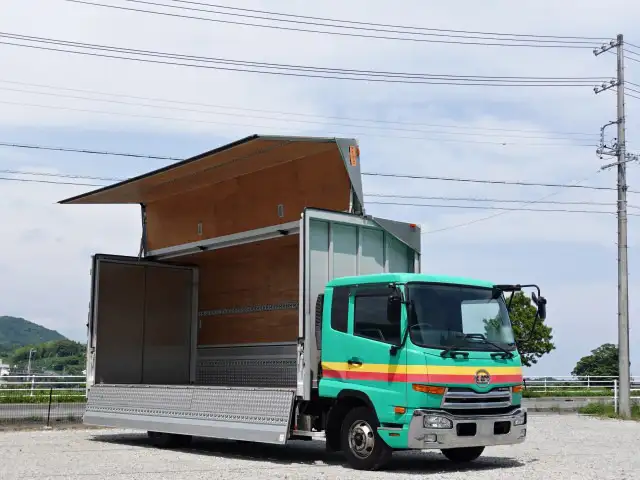 日産UD コンドル 中型/増トン ウイング パワーゲート ベッドの中古トラック画像1