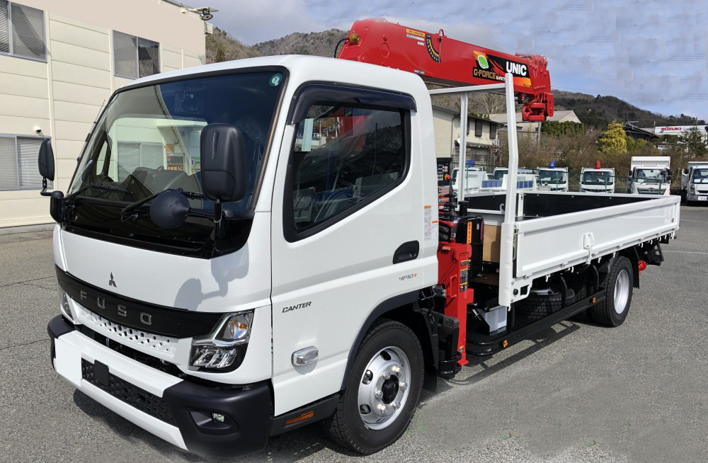 三菱 キャンター 小型 クレーン付 アルミブロック 4段 の中古トラック【車両No.184392】