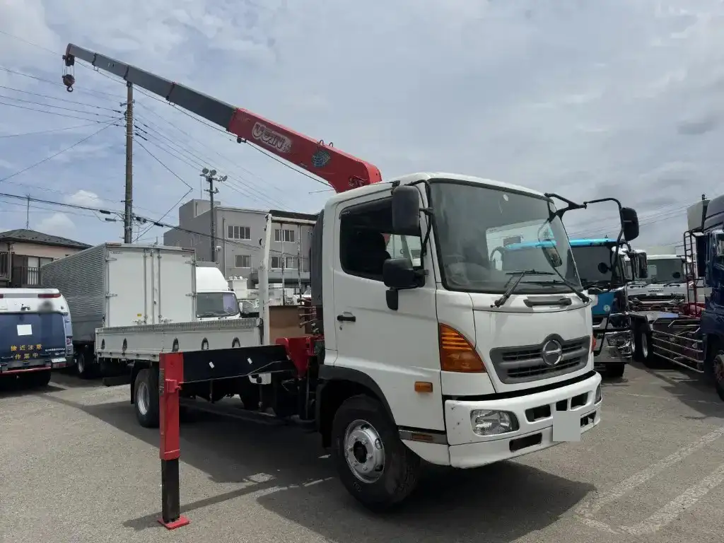 日野 レンジャー 中型/増トン クレーン付 床鉄板 5段の中古トラック画像2