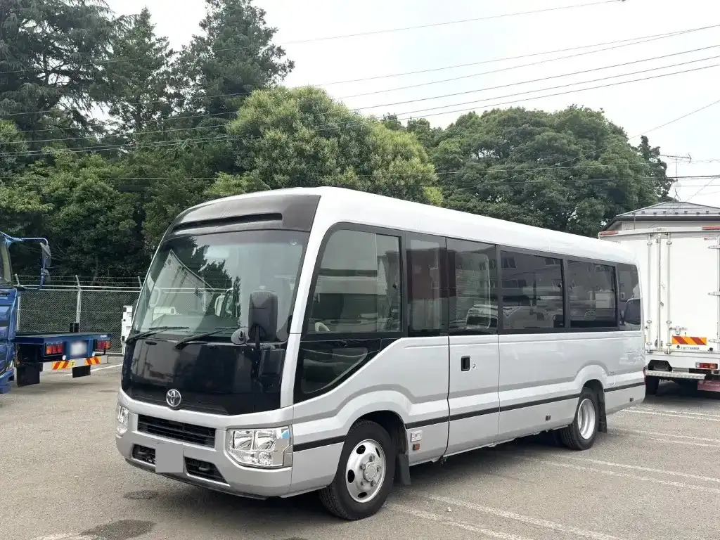 トヨタ コースター 小型 バス マイクロバス SKG-XZB70の中古トラック画像1