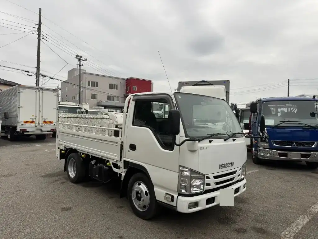 いすゞ エルフ 小型 平ボディ パワーゲート 床鉄板の中古トラック画像2