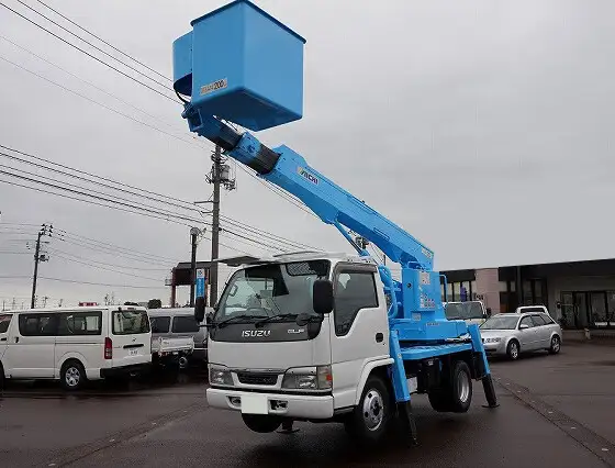 いすゞ エルフ 小型 高所・建柱車 高所作業車 KR-NKR81E3N の