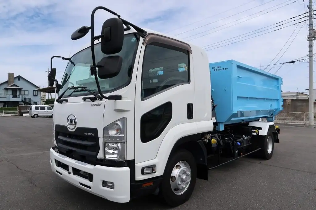 日産UD コンドル 中型/増トン アームロール コンテナ付き ツインホイストの中古トラック画像1