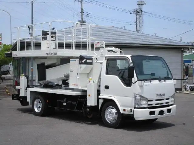 いすゞ エルフ 小型 高所・建柱車 高所作業車 SKG-NKR85YNの中古トラック画像3