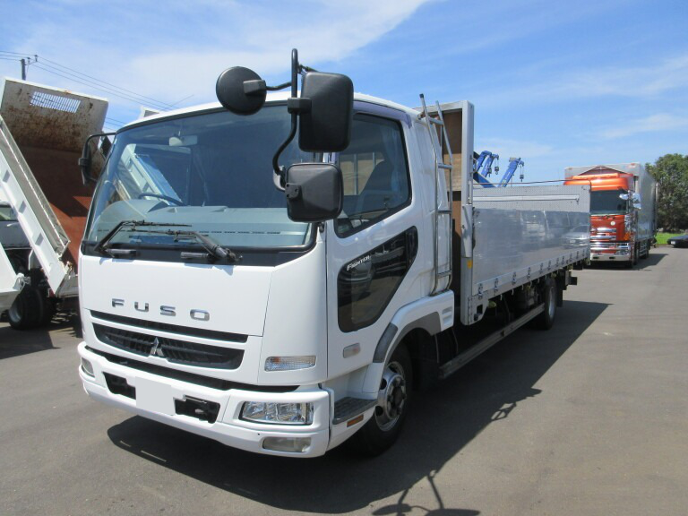 三菱 ファイター 中型/増トン 平ボディ アルミブロック ベッド の中古トラック【車両No.190903】