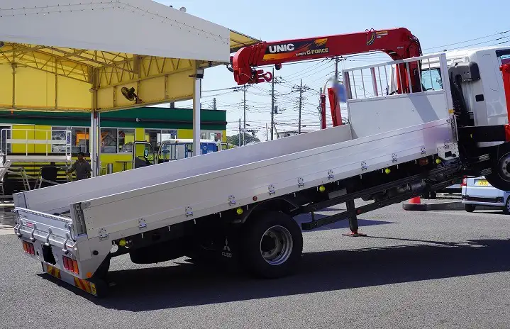 三菱 ファイター 中型/増トン 車両重機運搬 4段クレーン ラジコンの中古トラック画像4