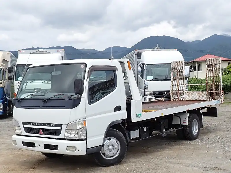 三菱 キャンター 小型 車両重機運搬 ラジコン ウインチの中古トラック画像1