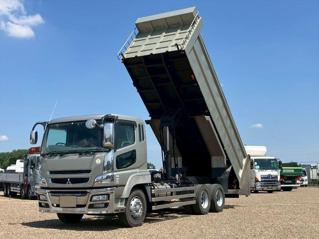 三菱 スーパーグレート 大型 ダンプ 土砂禁 ステンレス張り の中古トラック【車両No.193343】