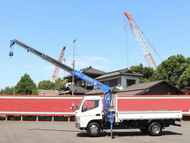 三菱 キャンター 小型 クレーン付 床鉄板 4段の中古トラック画像9