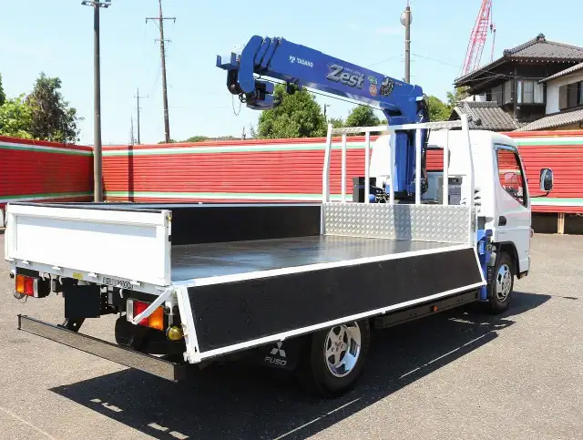 三菱 キャンター 小型 クレーン付 床鉄板 4段の中古トラック画像4