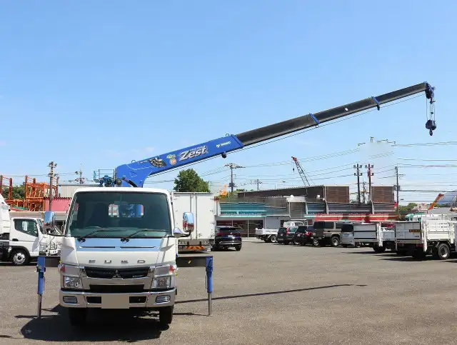 三菱 キャンター 小型 クレーン付 床鉄板 4段の中古トラック画像10