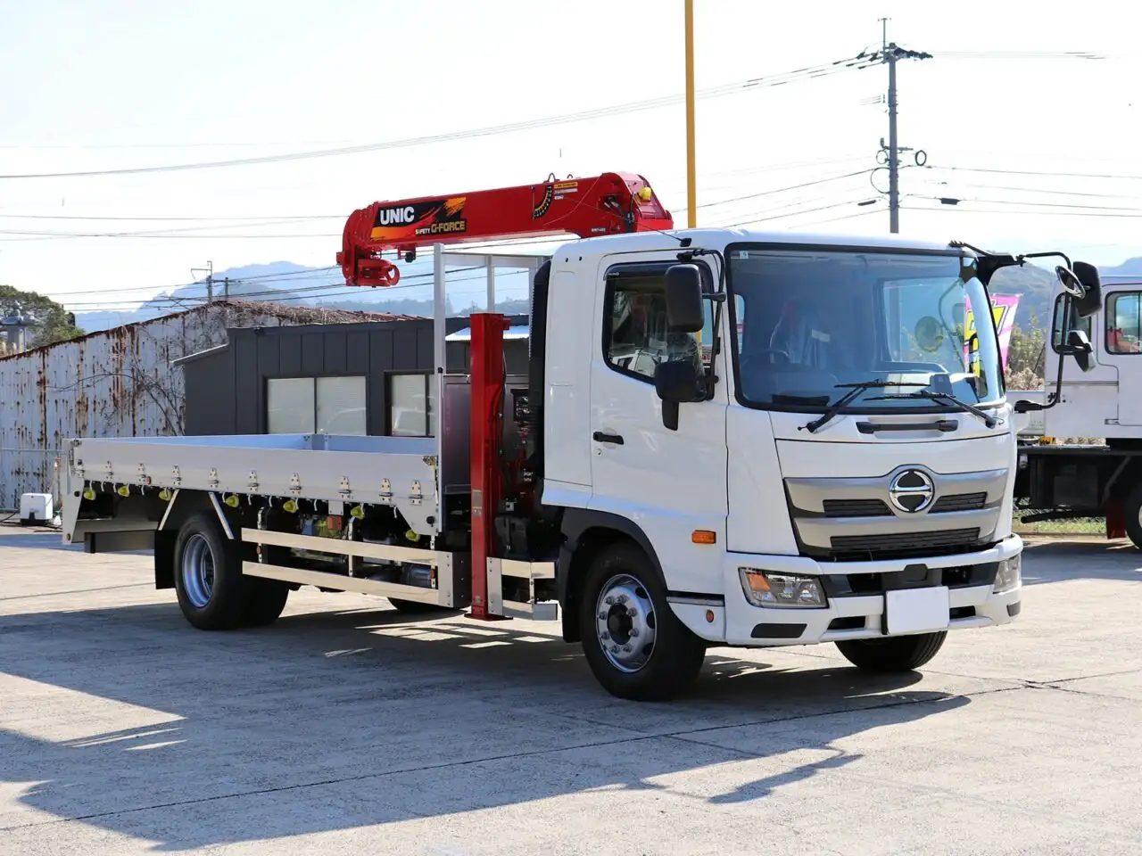 日野 レンジャー 中型/増トン 車両重機運搬 4段クレーン ラジコンの中古トラック画像2