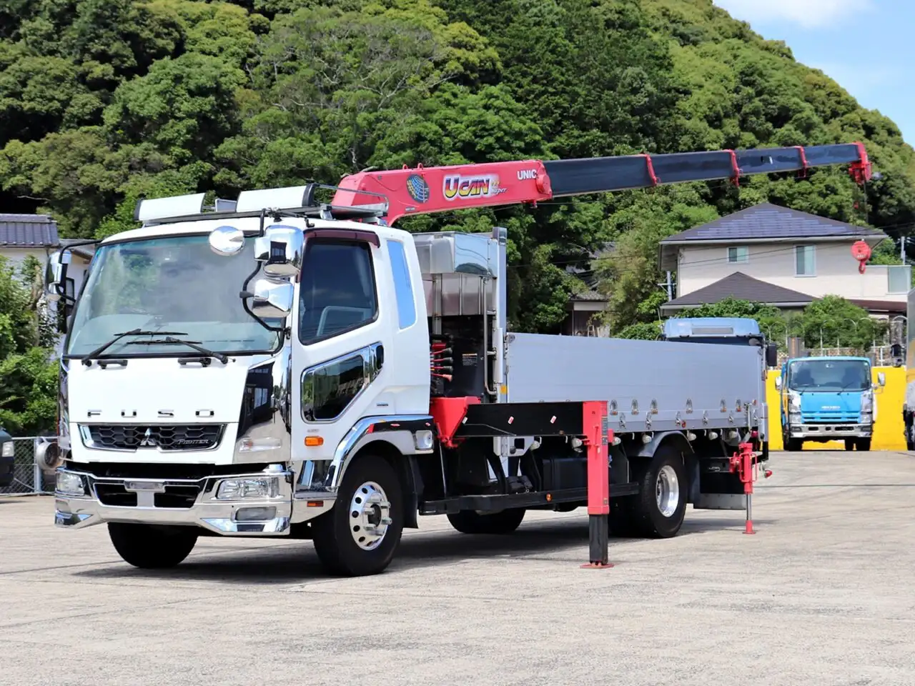 三菱 ファイター 中型/増トン クレーン付 床鉄板 アルミブロック の中古トラック【車両No.191055】