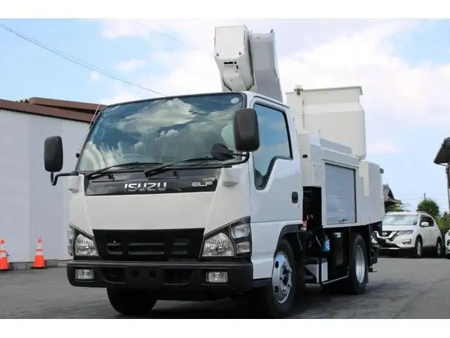 いすゞ エルフ 小型 高所・建柱車 高所作業車 電工仕様の中古トラック画像1