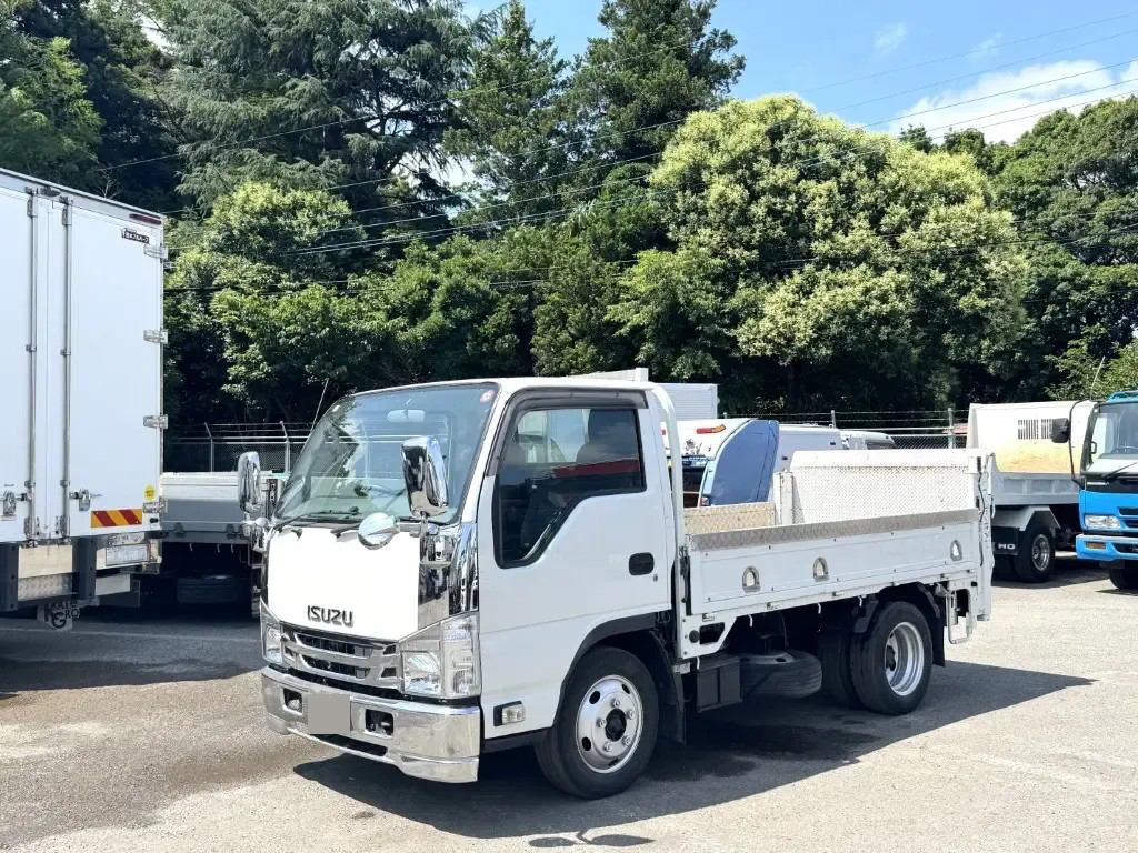 いすゞ エルフ 小型 平ボディ パワーゲート 床鉄板 の中古トラック【車両No.180443】