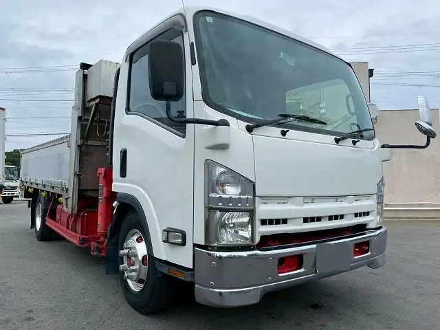 いすゞ エルフ 小型 クレーン付 アルミブロック 3段の中古トラック画像2