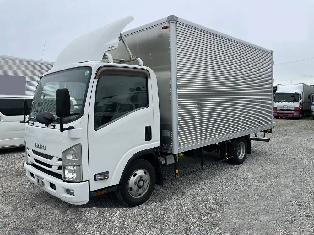 いすゞ エルフ 小型 アルミバン TRG-NNR85AN H27の中古トラック画像1