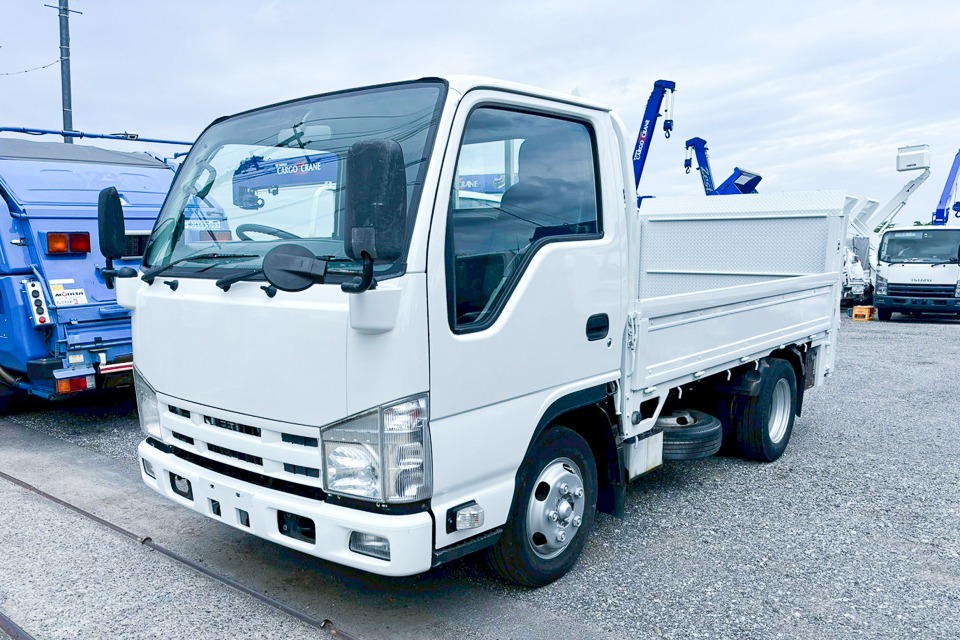 いすゞ エルフ 小型 平ボディ パワーゲート 床鉄板 の中古トラック【車両No.180443】
