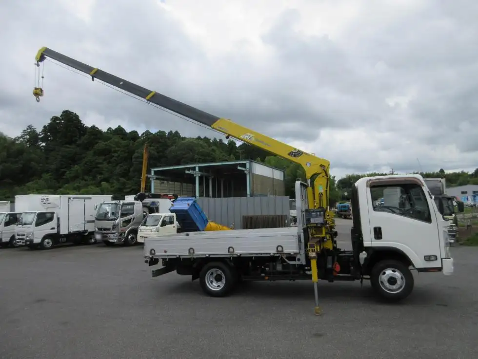 いすゞ エルフ 小型 クレーン付 床鉄板 アルミブロックの中古トラック画像6