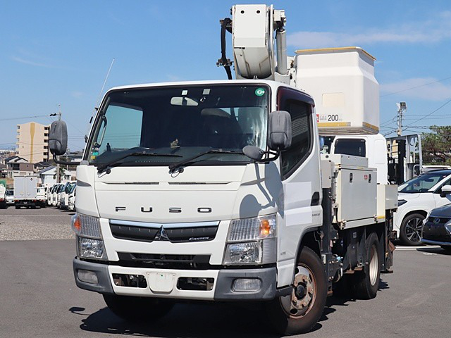 三菱 キャンター 小型 高所・建柱車 高所作業車