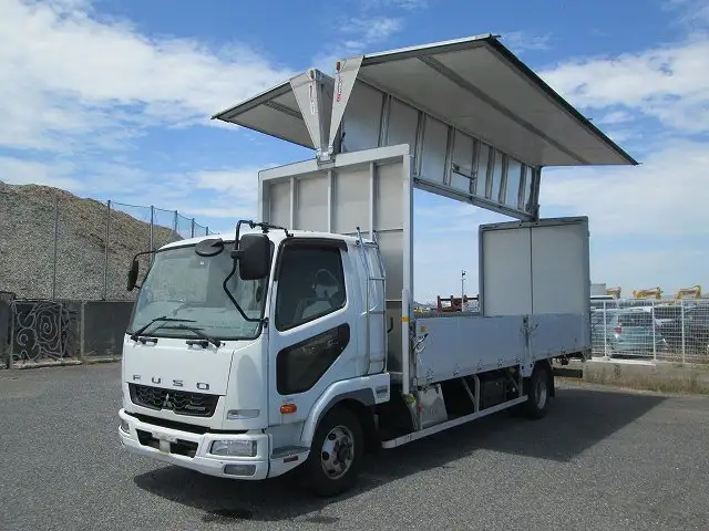 三菱 ファイター 中型/増トン ウイング ベッド TKG-FK61Fの中古トラック画像4