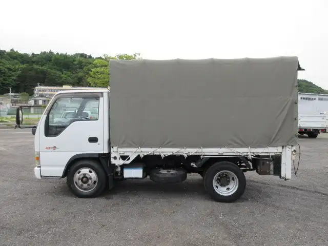 いすゞ エルフ 小型 平ボディ 幌 パワーゲートの中古トラック画像6