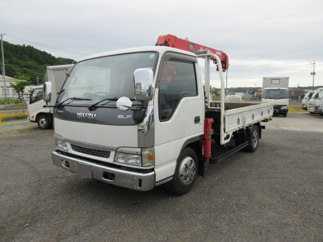 いすゞ エルフ 小型 クレーン付 アルミブロック 6段 の中古トラック【車両No.139581】