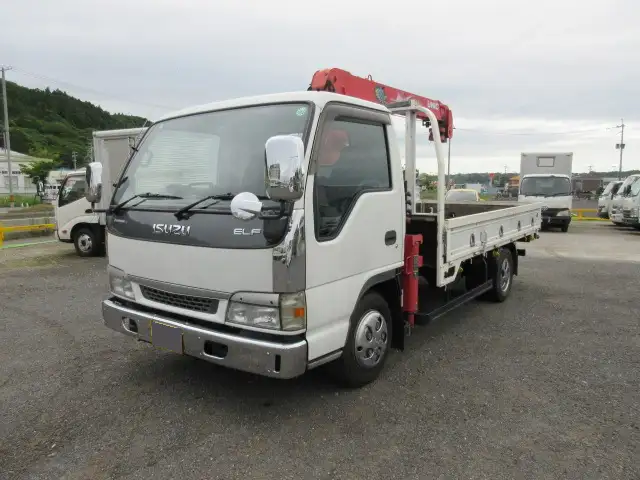 いすゞ エルフ 小型 クレーン付 4段 フックイン の中古トラック【車両No.191384】