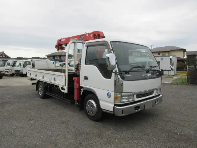 いすゞ エルフ 小型 クレーン付 4段 フックインの中古トラック画像2