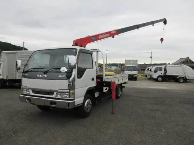 いすゞ エルフ 小型 クレーン付 4段 フックインの中古トラック画像6