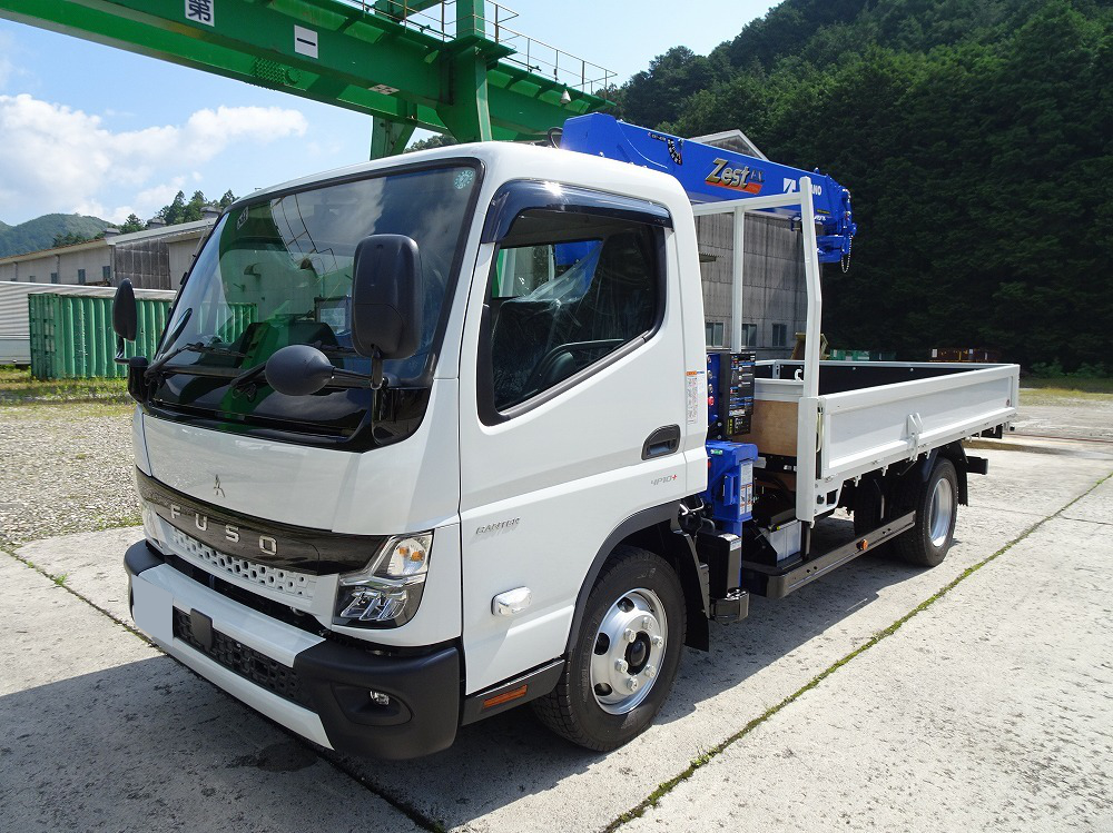 三菱 キャンター 小型 クレーン付 3段 ラジコン の中古トラック【車両No.123305】