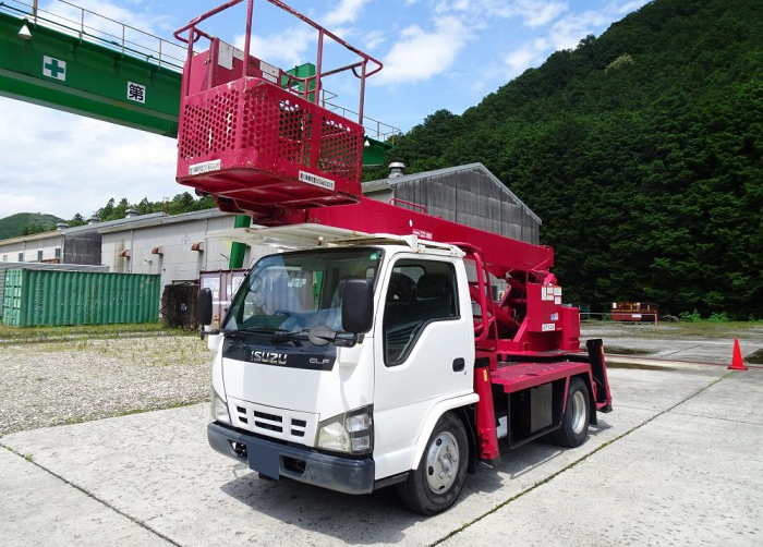 いすゞ エルフ 小型 高所・建柱車 高所作業車 SKG-NKR85YN の中古トラック【車両No.160182】
