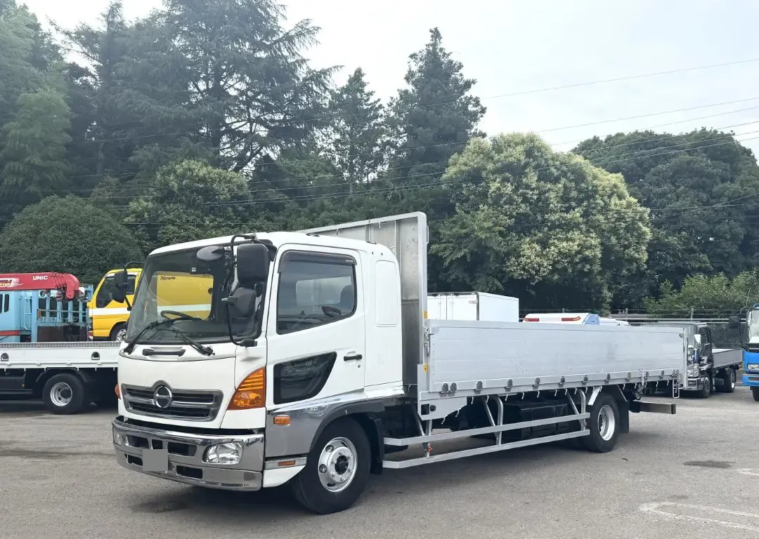 日野 レンジャー 中型/増トン 平ボディ パワーゲート 床鉄板 の中古トラック【車両No.163232】
