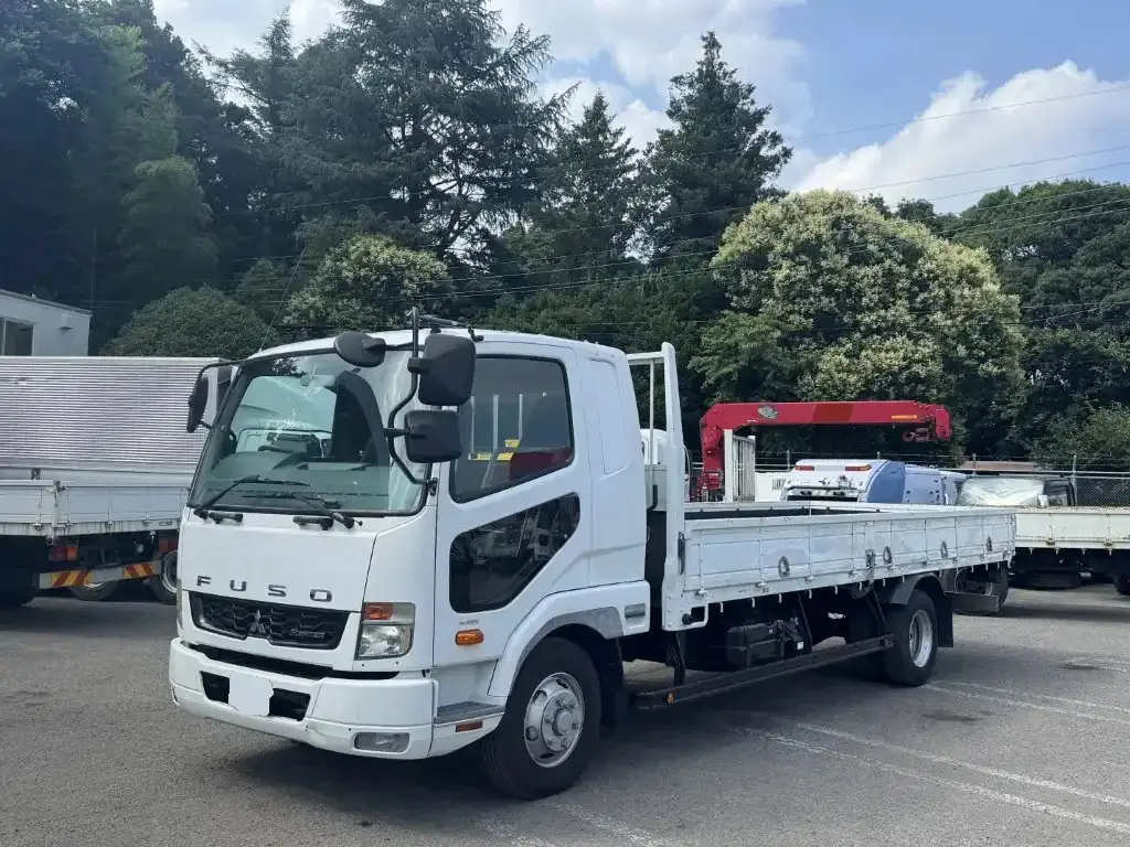 三菱 ファイター 中型/増トン 平ボディ ベッド TKG-FK61F の中古トラック【車両No.191701】