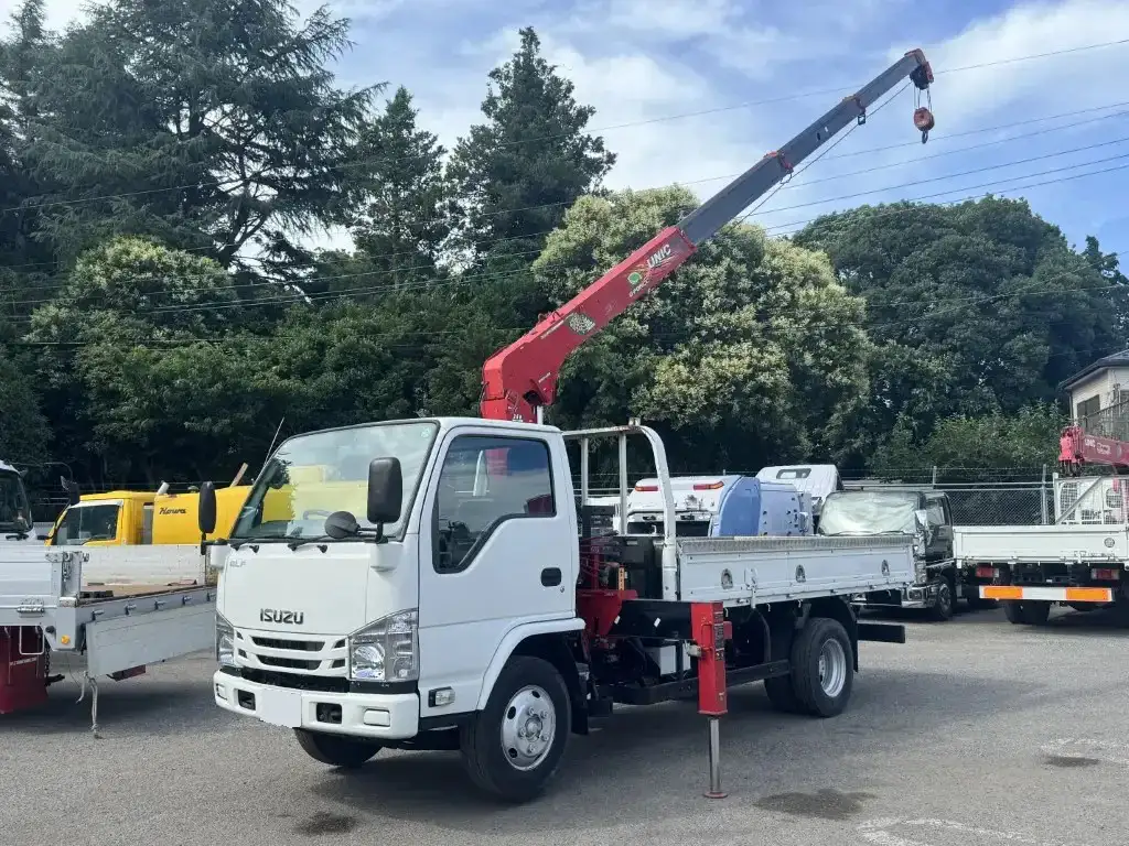 いすゞ エルフ 小型 クレーン付 4段 ラジコン の中古トラック【車両No.191698】