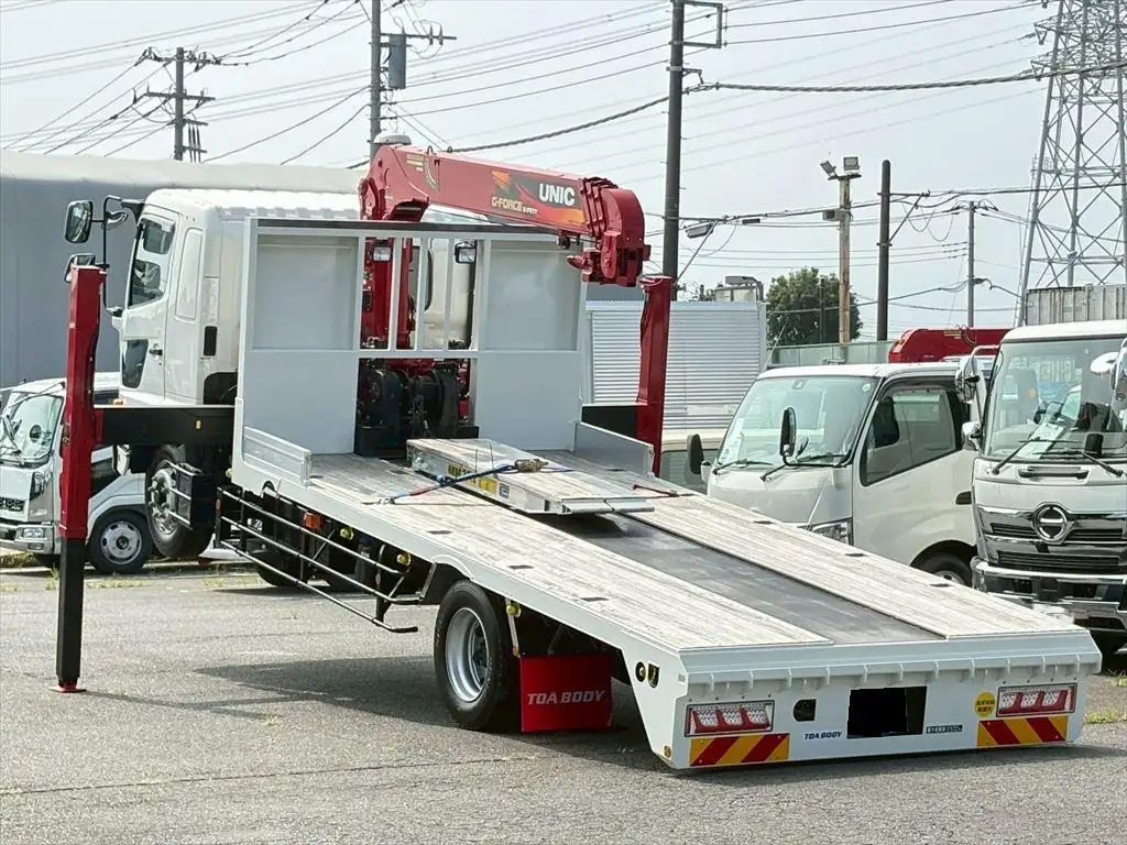 日野 レンジャー 中型/増トン 車両重機運搬 4段クレーン ラジコンの中古トラック画像5