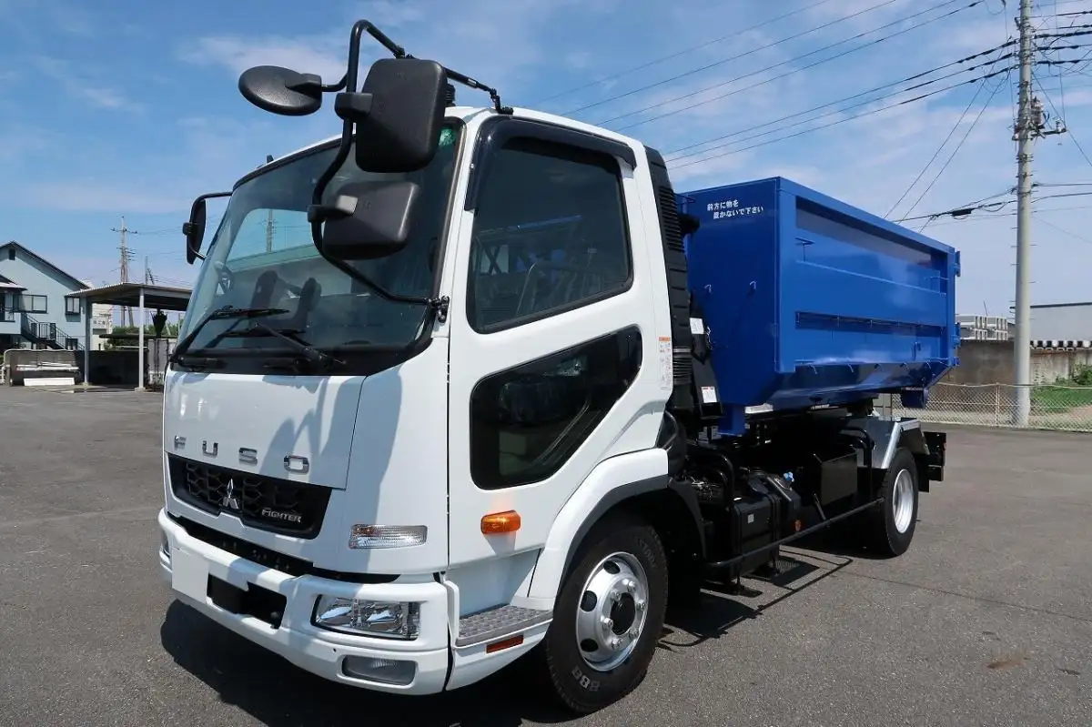 三菱 ファイター 中型/増トン アームロール コンテナ付き ツインホイスト の中古トラック【車両No.191774】