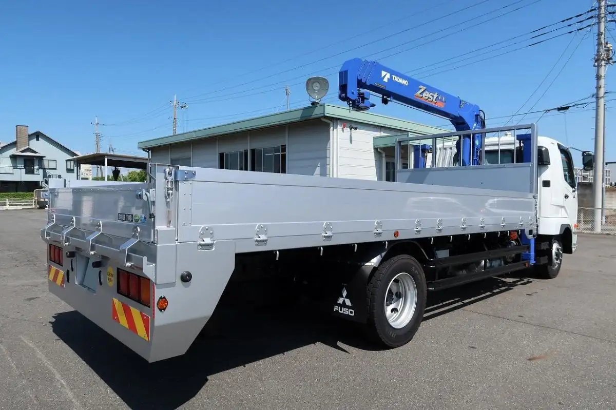 三菱 ファイター 中型/増トン 車両重機運搬 4段クレーン ラジコンの中古トラック画像4