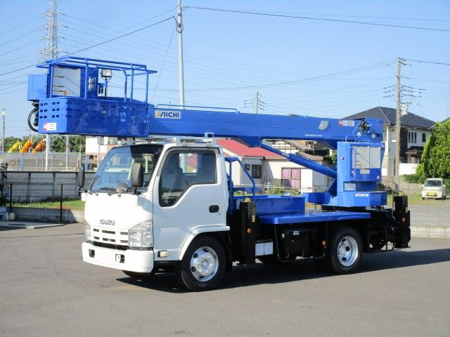 いすゞ エルフ 小型 高所・建柱車 高所作業車 電工仕様 の中古トラック【車両No.125891】