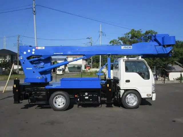 いすゞ エルフ 小型 高所・建柱車 高所作業車 SKG-NKR85YNの中古トラック画像4