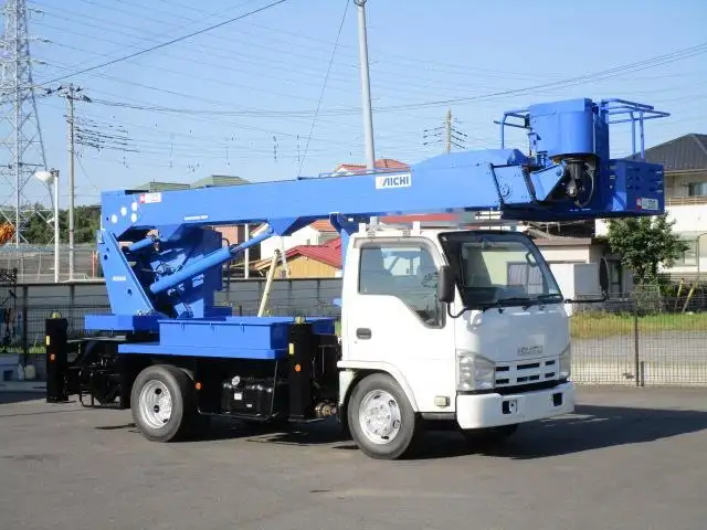 いすゞ エルフ 小型 高所・建柱車 高所作業車 SKG-NKR85YNの中古トラック画像3