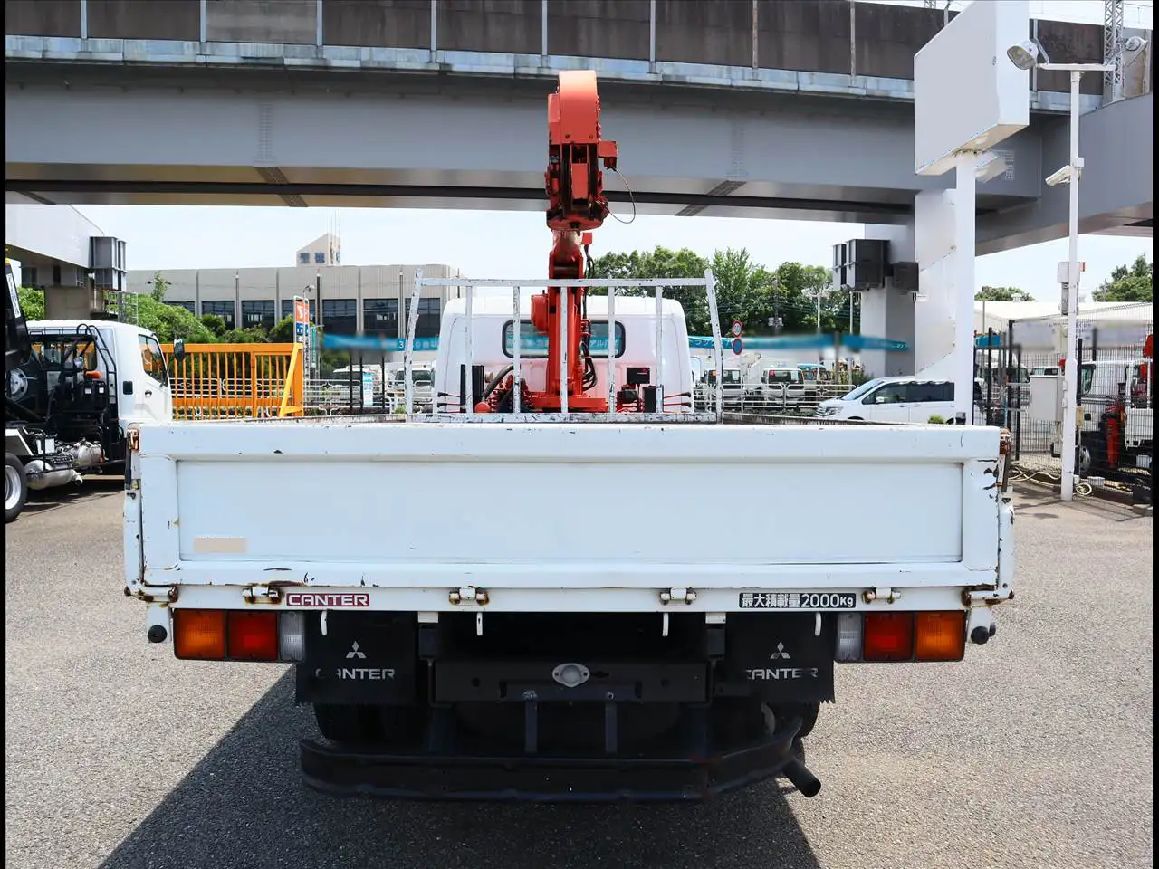 三菱 キャンター 小型 クレーン付 床鉄板 5段の中古トラック画像4