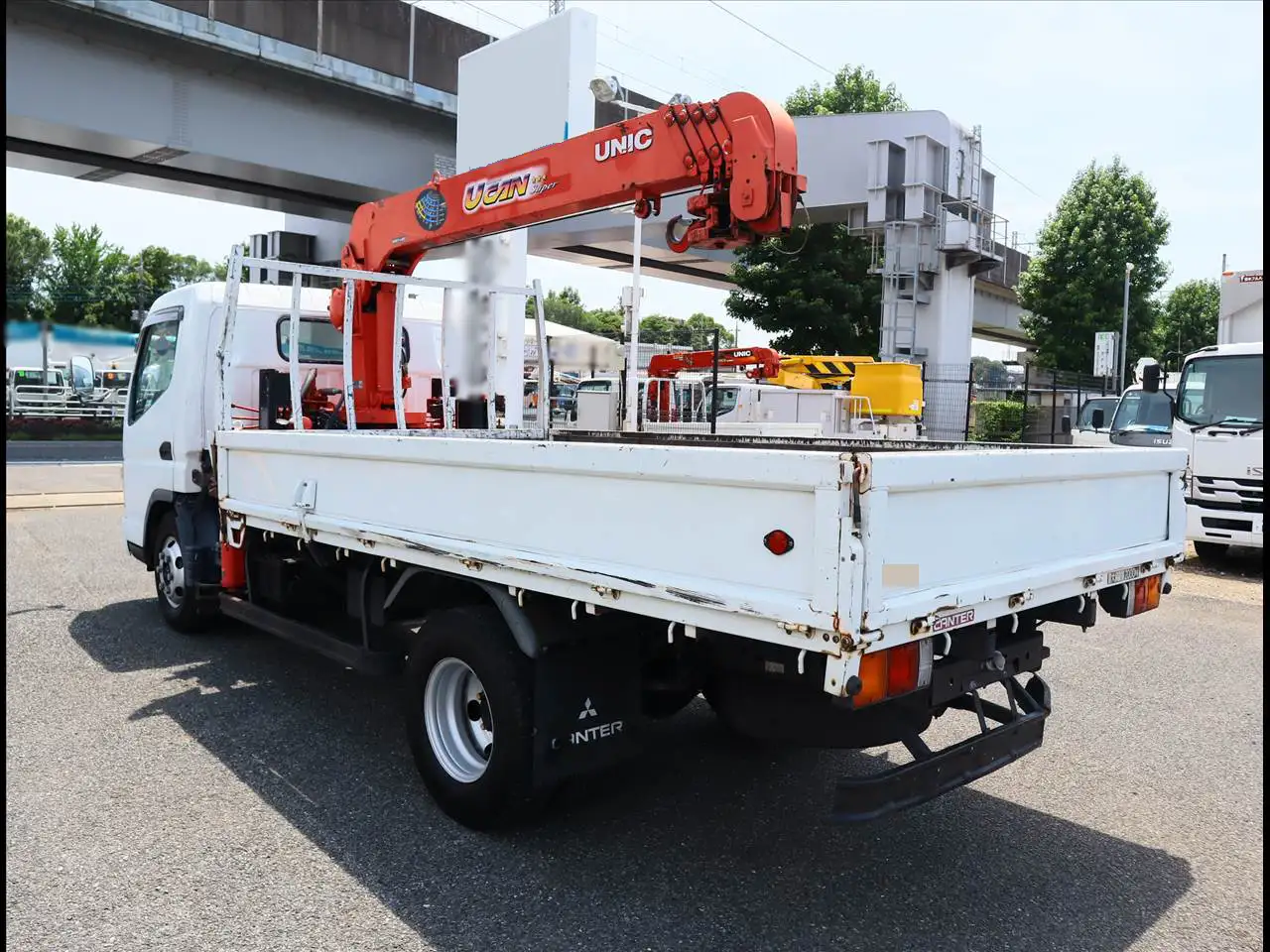三菱 キャンター 小型 クレーン付 床鉄板 5段の中古トラック画像5