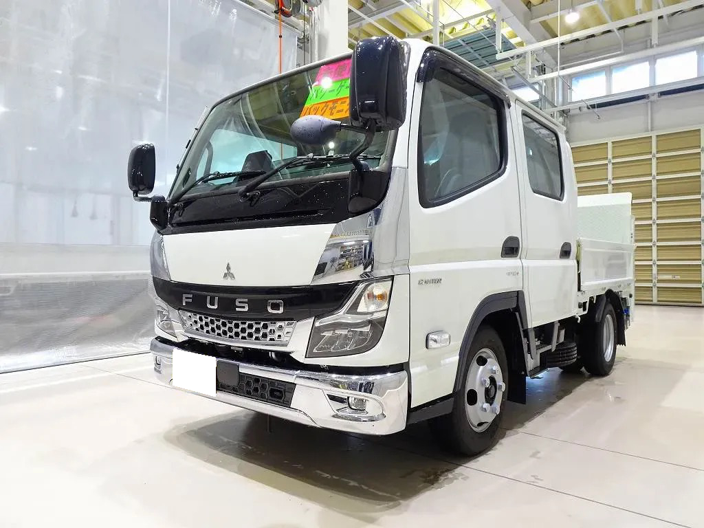 三菱 キャンター 小型 平ボディ Wキャブ TKG-FBA20 の中古トラック【車両No.163067】