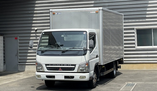 三菱 キャンター 小型 アルミバン パワーゲート サイドドア の中古トラック【車両No.172152】
