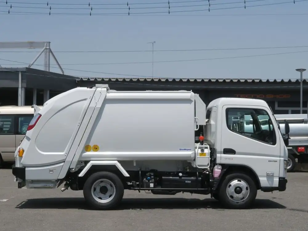 三菱 キャンター 小型 パッカー車 プレス式 回転ダンプ式の中古トラック画像2