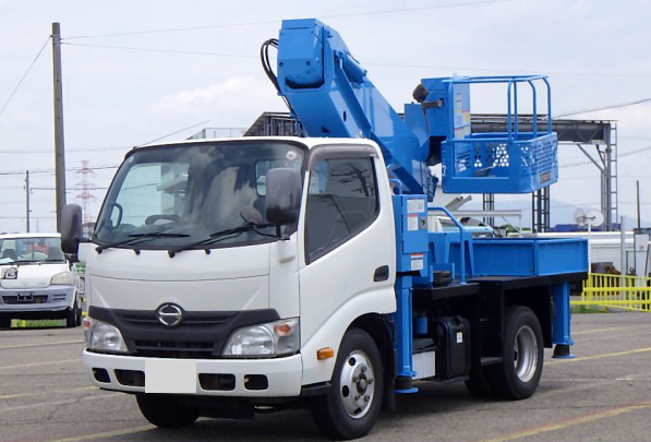 日野 デュトロ 小型 高所・建柱車 高所作業車 電工仕様 の中古トラック【車両No.154931】