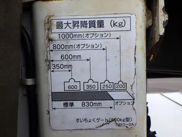 トヨタ ダイナ 小型 平ボディ 幌 パワーゲートの中古トラック画像11