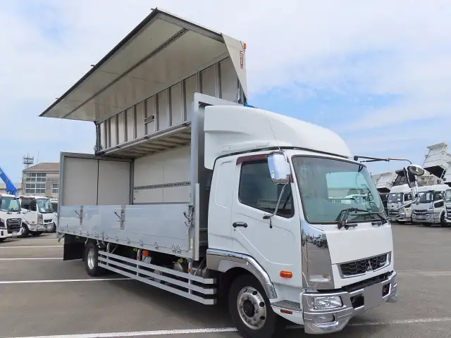 三菱 ファイター 中型/増トン ウイング エアサス ベッドの中古トラック画像3